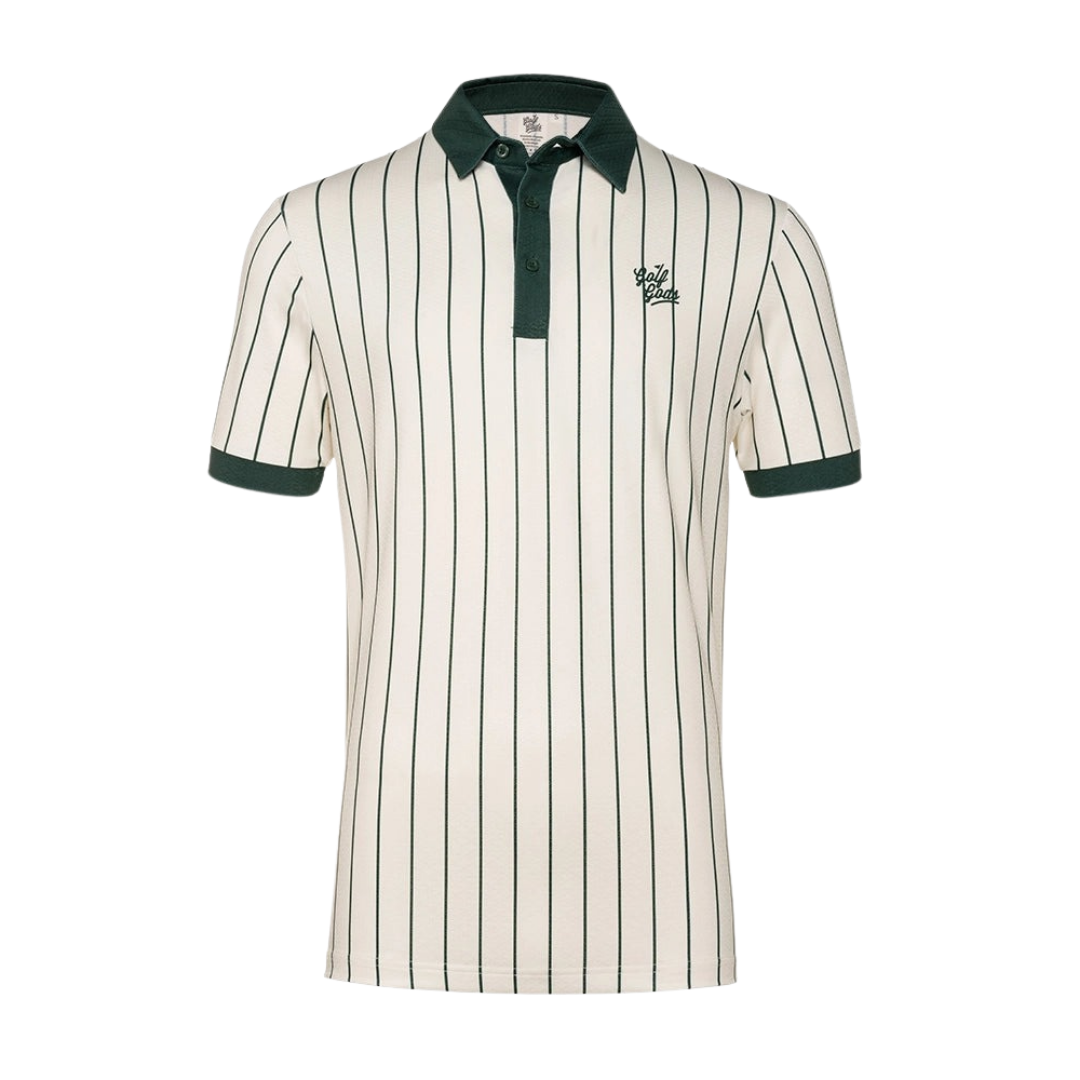 GOLF GODS Men's Bullpen Green Cool Tech Performance Golf Polo